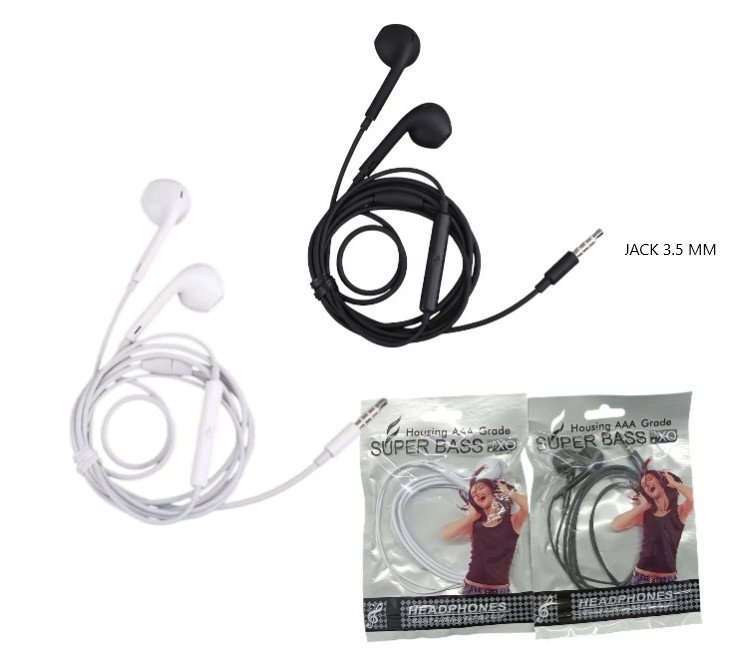AURICULAR C/MICROFONO JACK 3.5MM BOLSITA