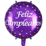 Globo redondo "FELIZ CUMPLEAÑOS" 18" x50u estampado