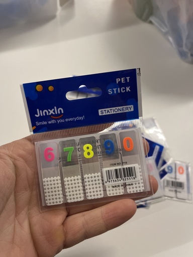 [PREPLNEGPL5518] [PL5518] Señalador banderita Numeros 6-0
