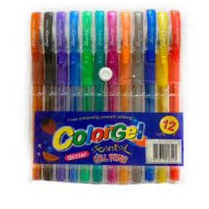 [PREPLNEGLAPICERASCOLORGELX12] Lapiceras ColorGel x12