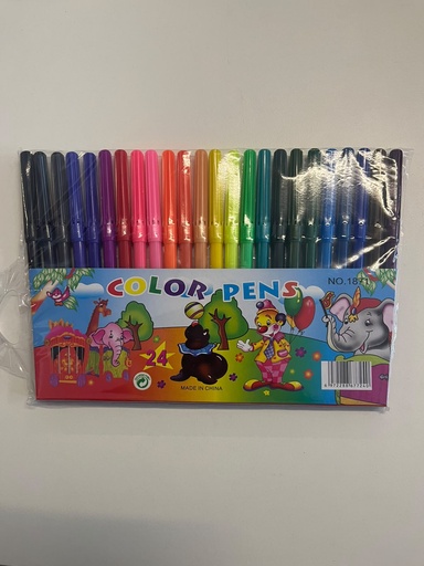 [PREPLNEGPL187124] [PL187124] Fibras Color Pen x24 187124