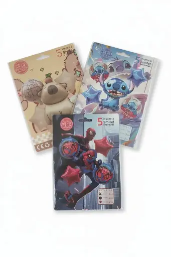 [PL515557] Globos de Personajes x5pc Art. 5517