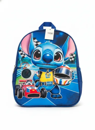 Mochila 3D Personajes 2 Cierres 14" Art- 1030