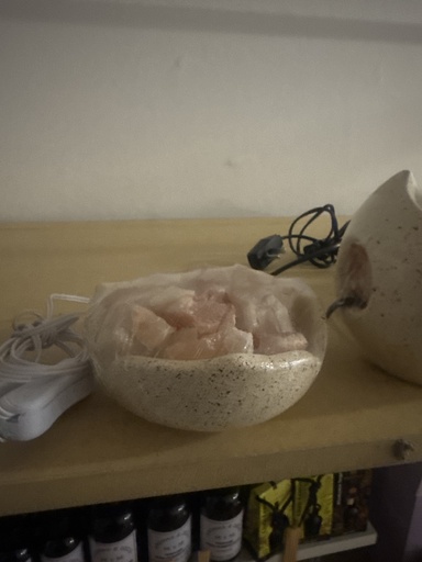 [PRERYNEGLAMPARADESALPICOSFLORABIERTA] Lampara de Sal Picos Flor Abierta