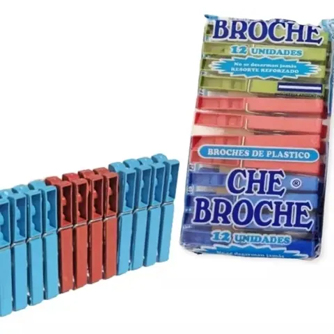 [PRECYNEGCY3071] [CY3071] Broche Ropa Plástico x12