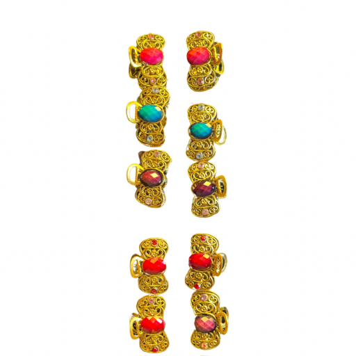 [PRECYNEGBROCHEDEPELOX12ART005] Broche de Pelo x 12  Art 005