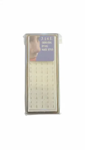 [PRECYNEGCYBD006] [CYBD006] Blister Piercings Aro C 316L en Cajita x40