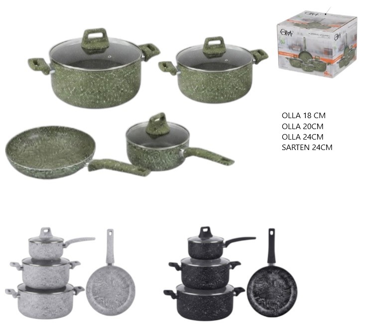 SET DE OLLAS 7 PCS 8037/8035/8033