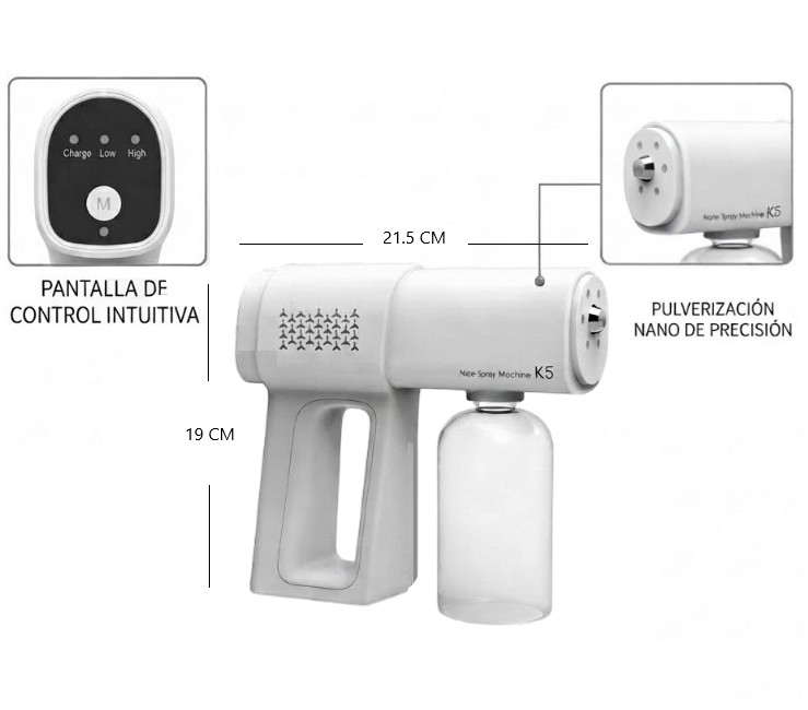 PISTOLA ATOMIZADORA NANO SPARY K5 PRO