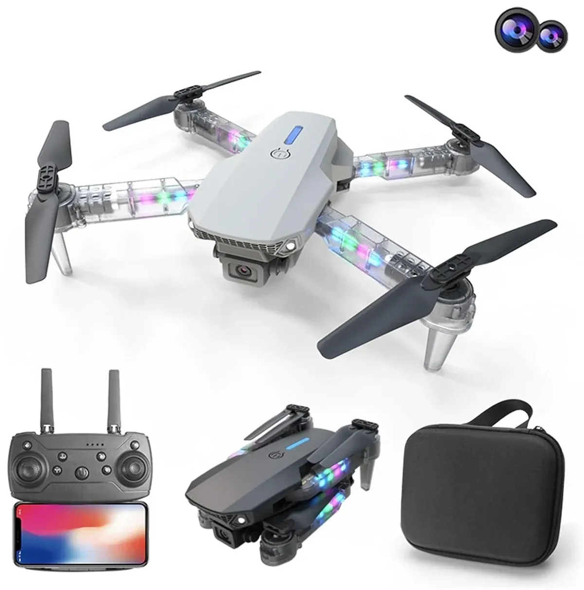 [PREBBE88DMAX] DRONE CON LUCES LED MAX