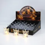 Vela corona rey transparente LED x24