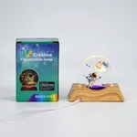 Lámpara de cristal redonda 3D 6x7cm