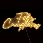 Cartel LED Feliz Cumpleaños 58*30 cm