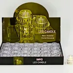 Vela diamante chico con luz x24 (480u)