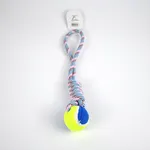 Juguete para mascotas cuerda y pelota x12