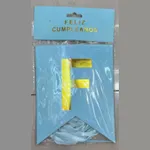 Banderín cartulina Feliz Cumpleaños x12
