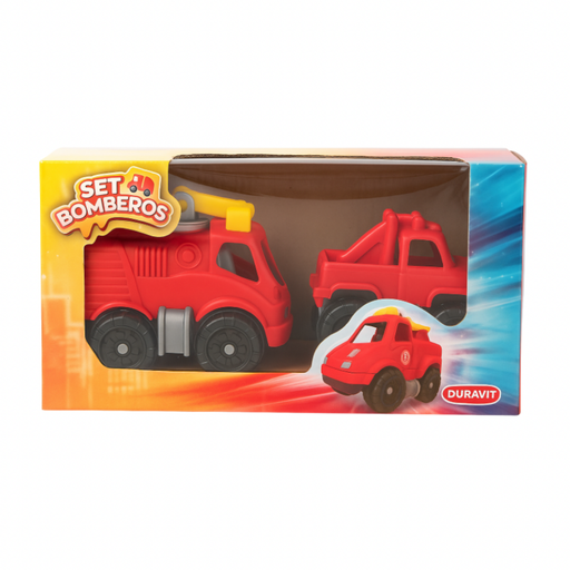 [TP00367] Camiones Duravit Set de Bomberos x2 Art. 367
