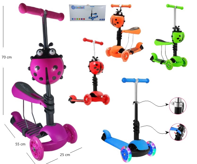 MONOPATIN INFANTIL ANDADOR 3 EN 1