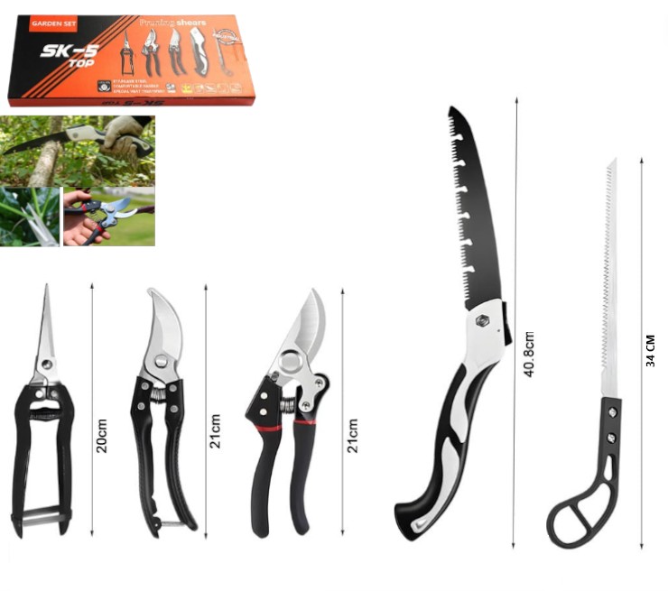 SET X 5 HERRAMIENTAS JARDINERIA