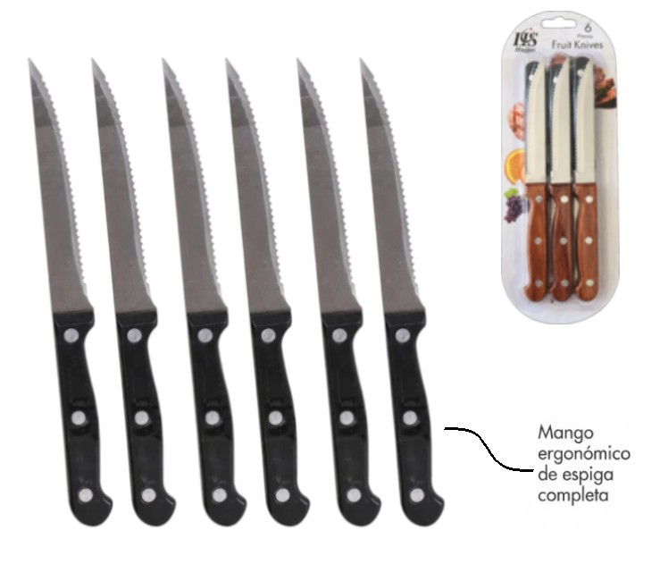 SET DE CUCHILLOS X6 UNDS