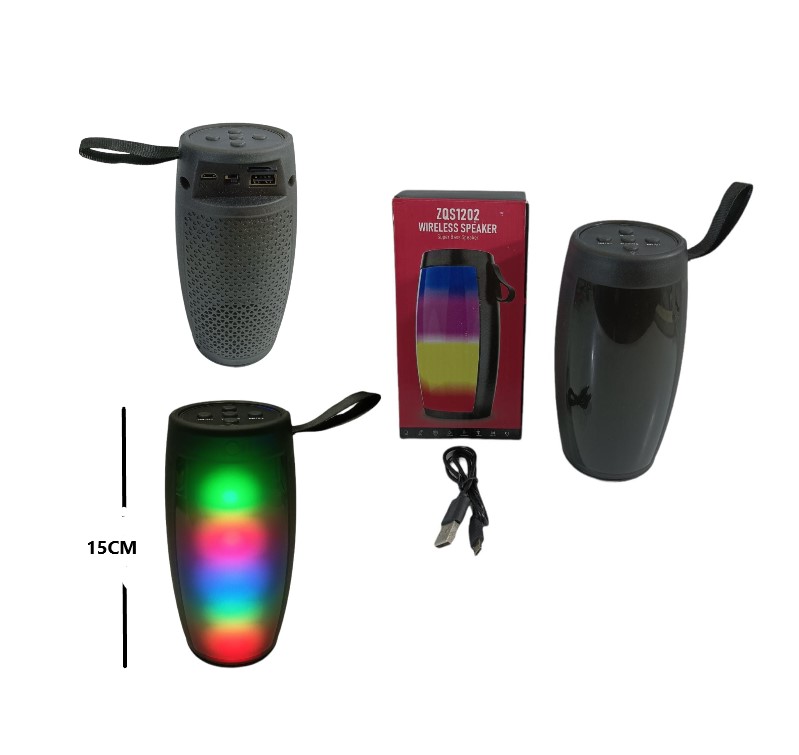 PARLANTE CON LUZ RGB BT -FM