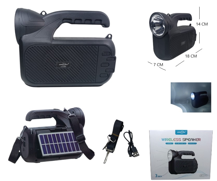 PARLANTE BT 3PLG CON LINTERNA
