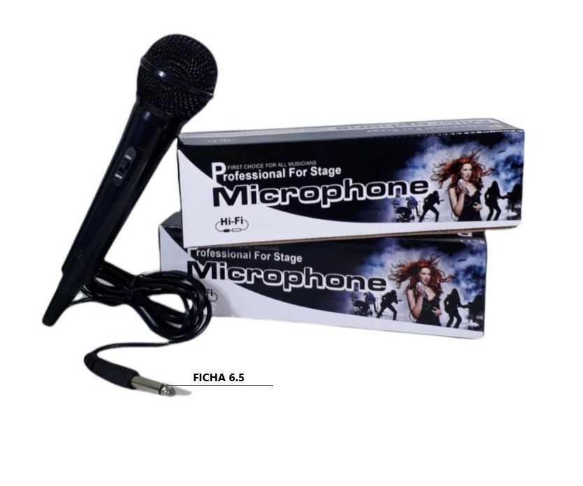 KM-P119 MICROFONO COMUN CON CABLE FICHA 6.5MM