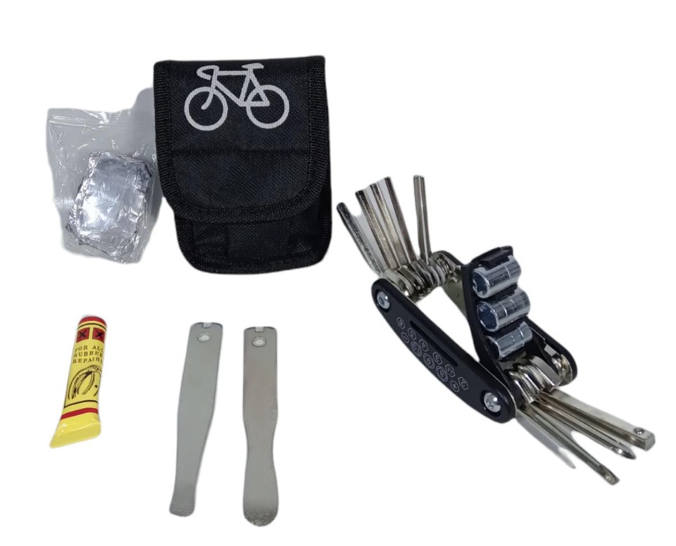 KIT DE REPARACION DE BICI CON ESTUCHE MELECH-289