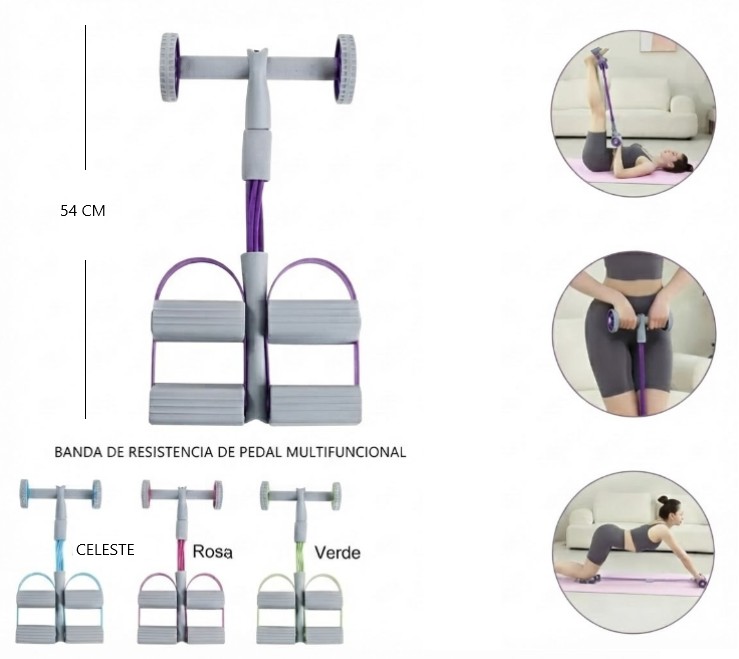 BANDAS ELASTICAS MULTIFUNCIONAL CON PEDAL