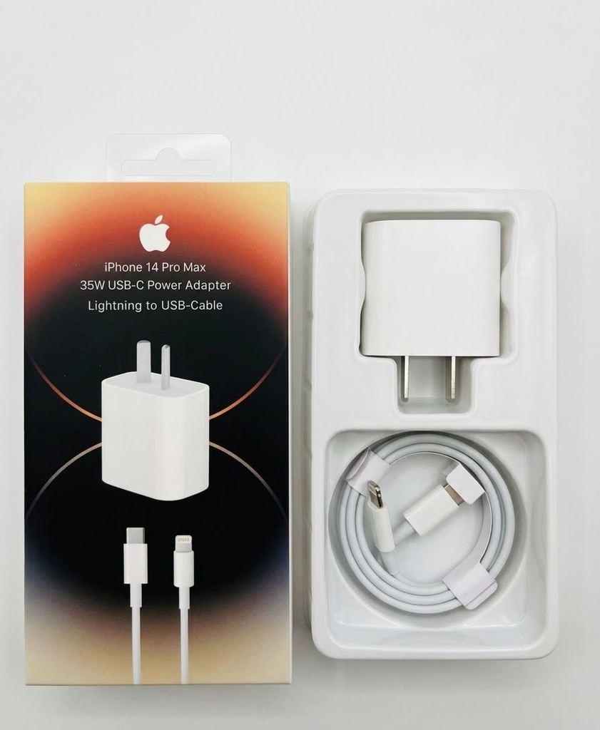CARGADOR DE IPHONE TC A LIGHTNING 14 PRO MAX 35W _