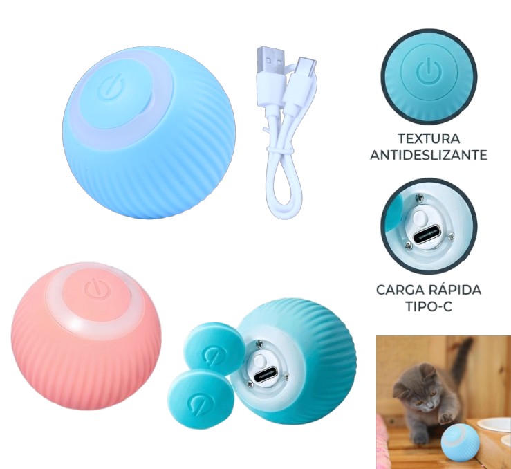 PELOTA INTERACTIVA PARA GATOS