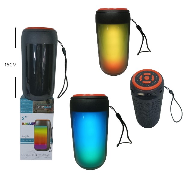 PARLANTE BT-FM C/LUZ RGB