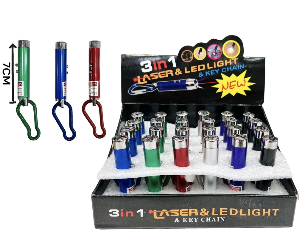 LINTERNA LASER X24 3EN1 -013