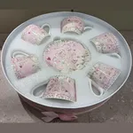 Juego de Té Porcelana 6 Tazas + 6 Platos
