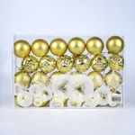 Set Esferas Navideñas Elegantes 6cm x24 