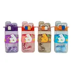 Botella de agua animales doble boquilla 500ml