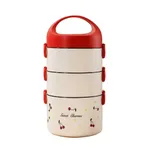 Lonchera de tres compartimientos circular 2300ml