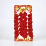 Lazos Navideños Rojos (Set x12) x12u