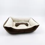 Cama Cuadrada Mediana Diseño Hueso
