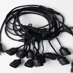 Guirnalda lampara E27 20 leds (sin focos) (220v) 10 metros