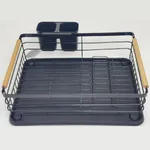 Escurridor de platos con mangos de madera
