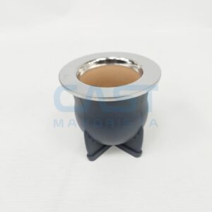 MATE NATIVO SIN BOMBILLA INOX. GRIS (6013Z)