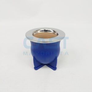 MATE NATIVO SIN BOMBILLA INOX. AZUL  (6018Z)