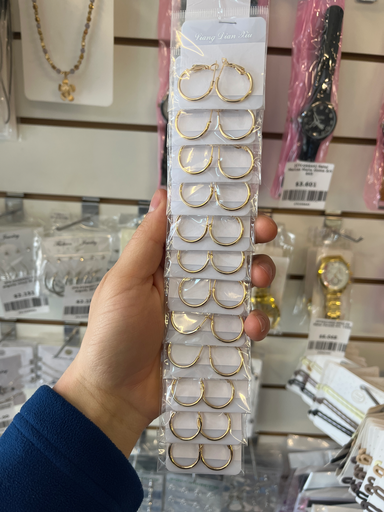 [CY-122] Aros dorado  X 12   art 2