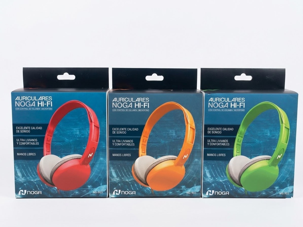 AURICULAR VINCHA CON CABLE NOGA