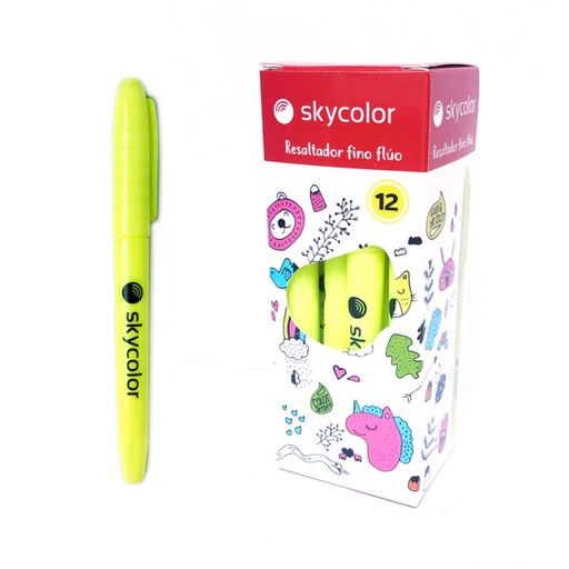 Resaltador Sky Color Fino Fluo (Verde)