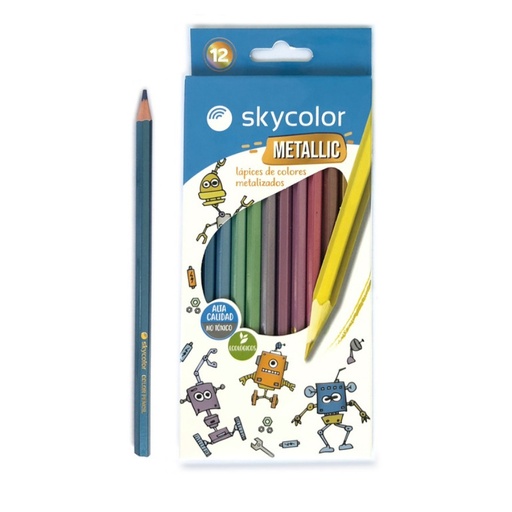 [PRESKNEGLAPICESSKYCOLORX12LMETALIZADO] Lapices Sky Color x12 L Metalizado