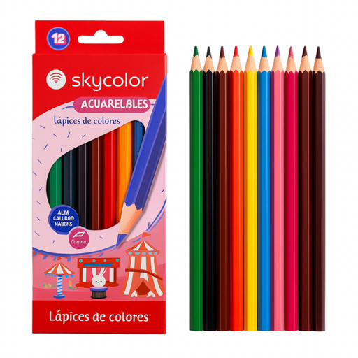 Lapices Sky Color x12 L Acuarelable