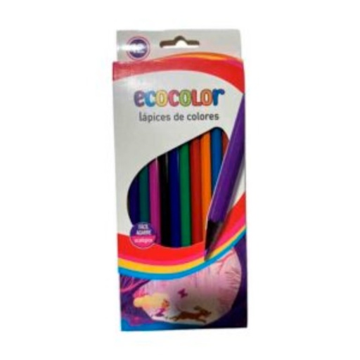 Lapices Ecocolor x12 Largo