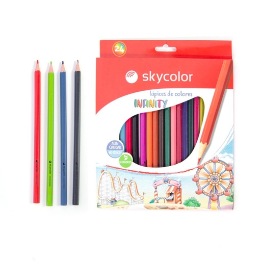 [JJ101303-2] Lapices Sky Color x24 L Infinity